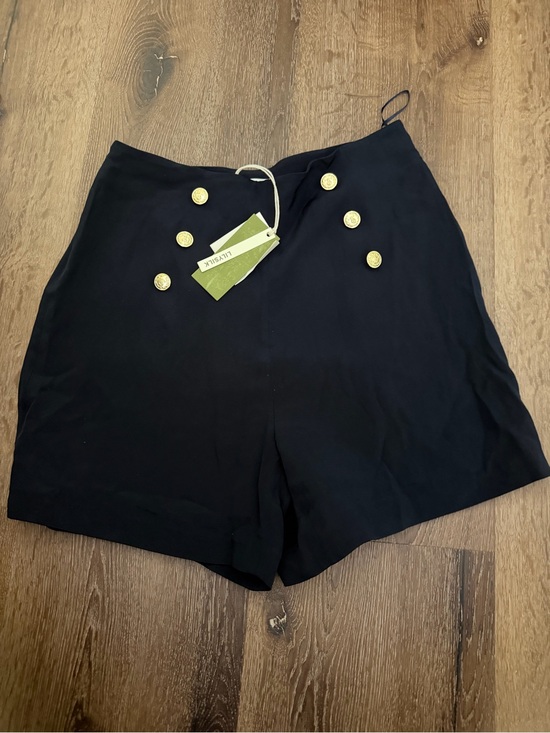 Lilysilk Pants - LILYSILK Mulberry Silk Sailor High-Rise Shorts Navy Size 6